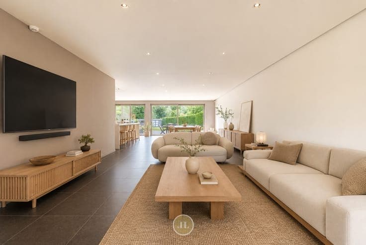Eigentijdse moderne groen gelegen villa met mooie tuin in...