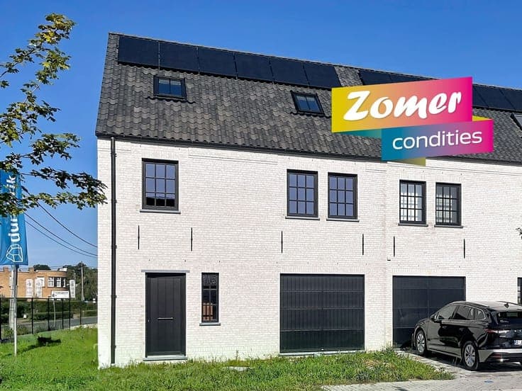 Energiezuinige halfopen met garage en 4 slpks