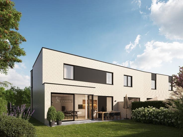 Moderne nieuw te bouwen half open bebouwing