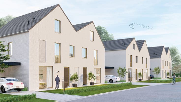 Semi-detached house with 3 bedrooms and spacious attic