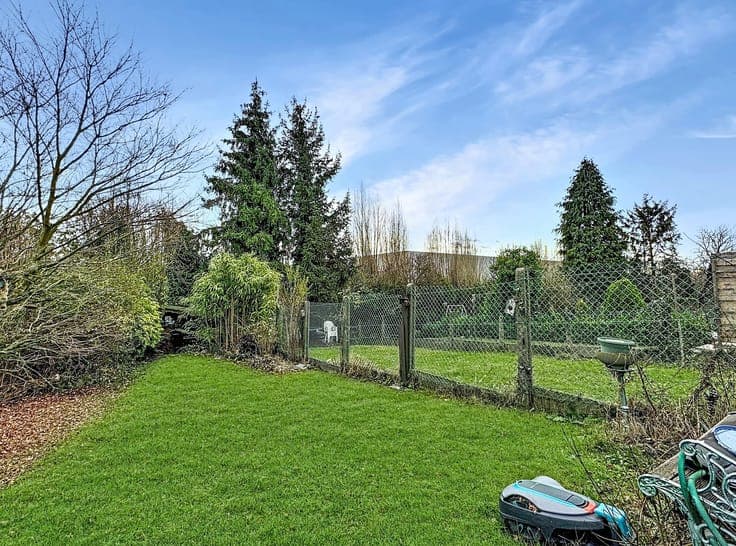 3-bedroom house with garden and garage.