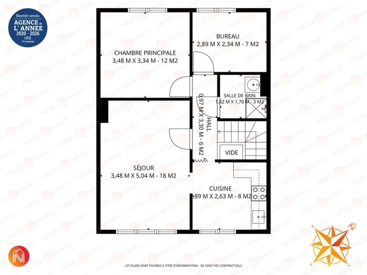 🏡 Bel-étage,120 m² avec jardin, garage, Peb:E !