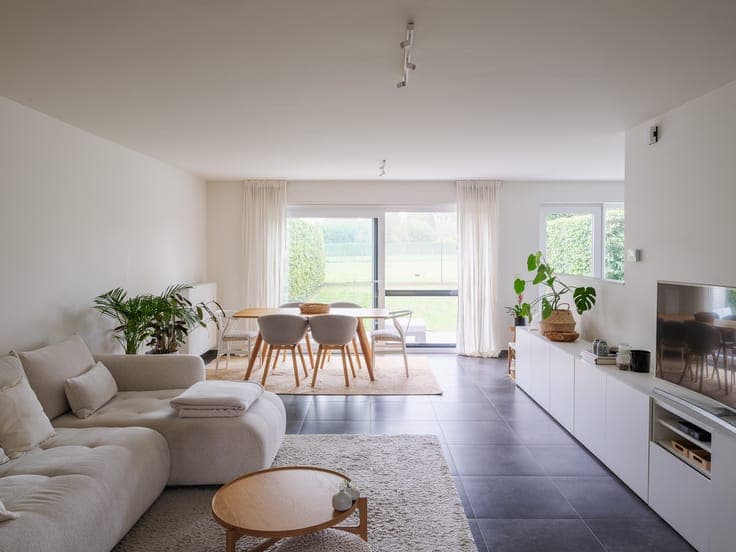 Moderne gezinswoning met 3 slaapkamers en zicht op groen ...