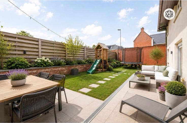 Spacious 6-bedroom house with garage and garden