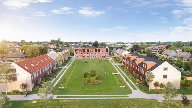 Traditionele, gesloten energieneutrale woning