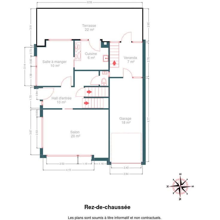 3-bedroom house with garden and garage in Grivegnée