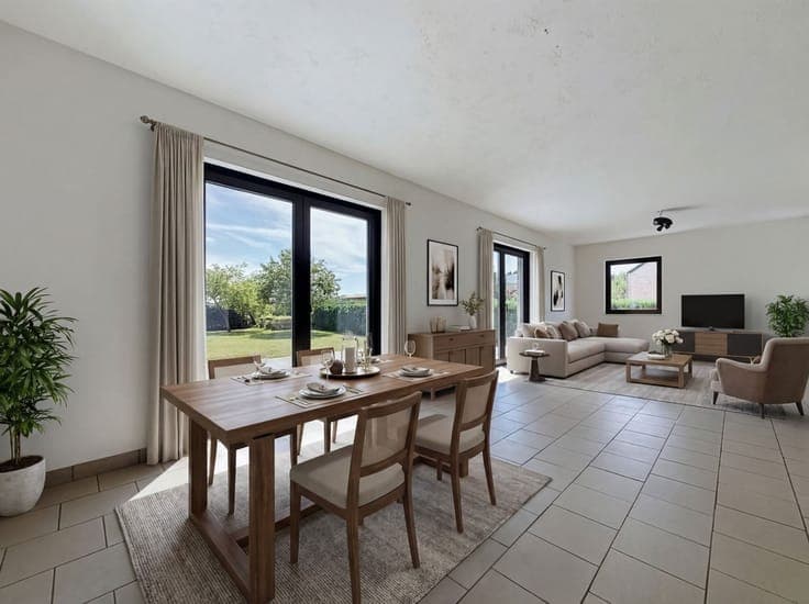 Villa 4 façades de 213 m² avec grand jardin à 2 min de Ciney