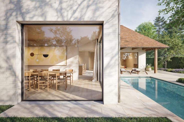 Newly built villa in Zoute style on the Magere Schorre