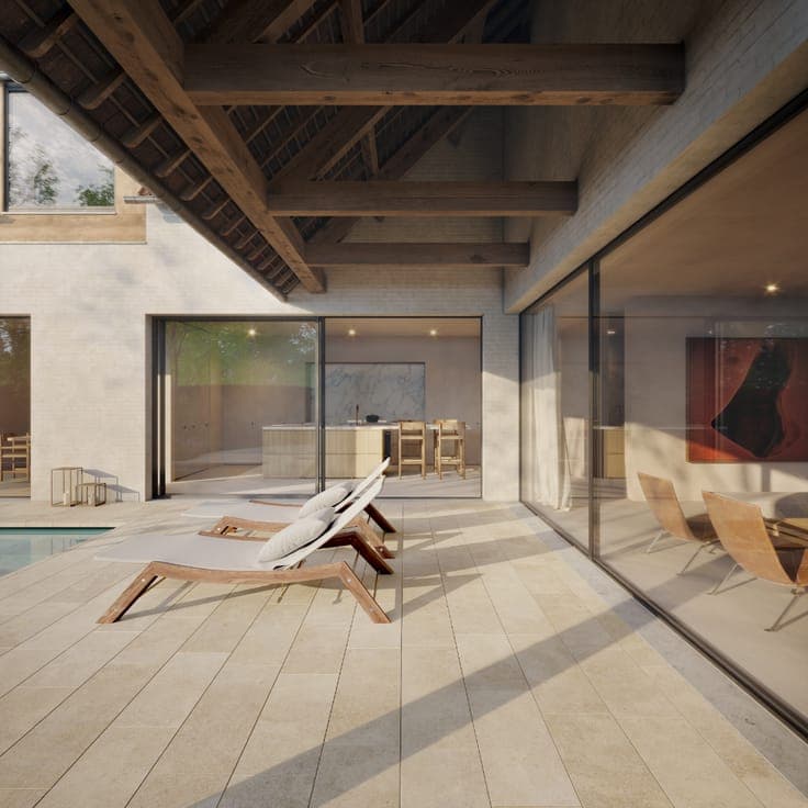 Newly built villa in Zoute style on the Magere Schorre