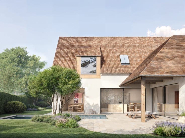 Newly built villa in Zoute style on the Magere Schorre