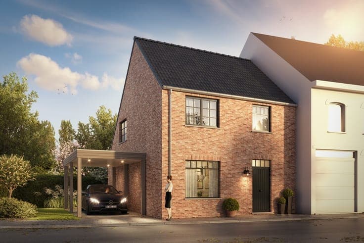 Halfopen nieuwbouwwoningen te koop te Herzele
