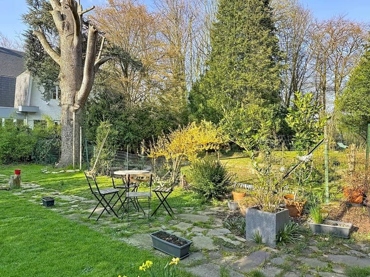 Beautiful house (approx. 100 sq. m.) with a spacious, tree-l