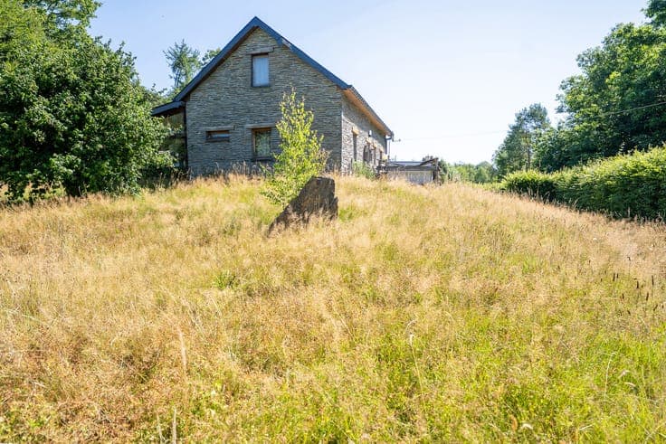 Family home surrounded by nature