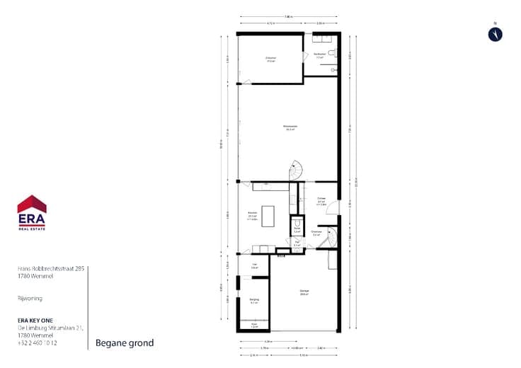 Architect-designed home on large plot in Wemmel