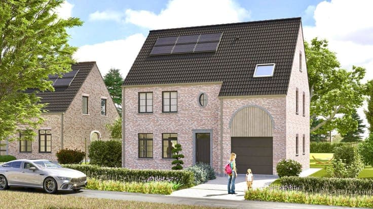 Energy-efficient new-build villa with green views
