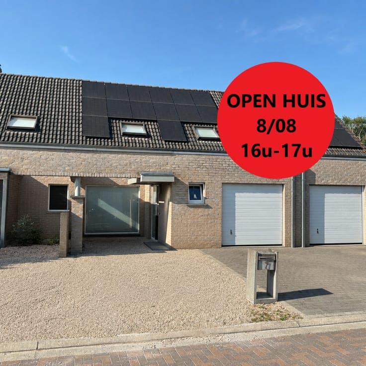 OPEN HUIS ZATERDAG 8-08 VAN 16u-17u. Klassevolle rijwonin...