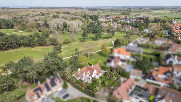 Classic zoute style villa for sale with panoramic golf views