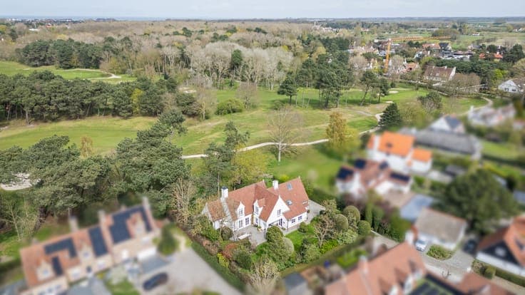 Classic zoute style villa for sale with panoramic golf views