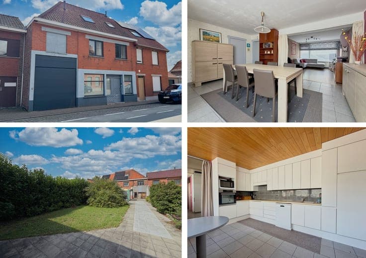 Heel ruime gezinswoning (6 slpks) met tuin + grote garage