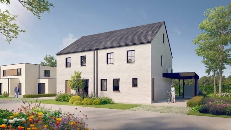 Energy efficient new build houses with 4 bedrooms in Astene