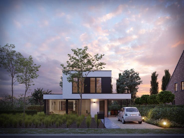 Prachtig gelegen nieuw te bouwen moderne villa Houthulst