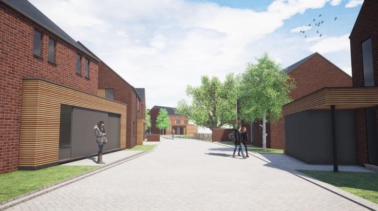 Nieuw huis met 3 zijden