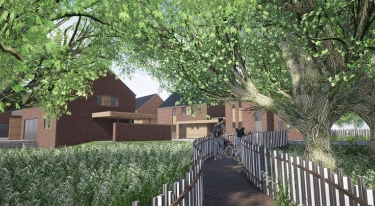 Nieuw huis met 3 zijden