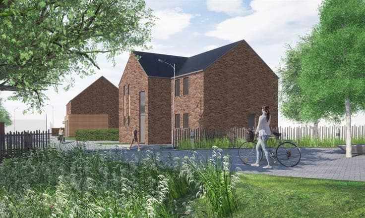 Nieuw huis met 3 zijden