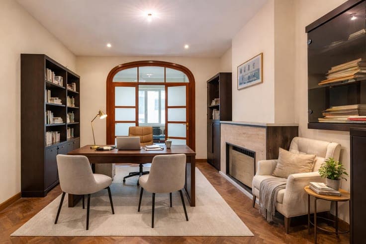 Mixed-use house with 3-bed duplex, garden & garage