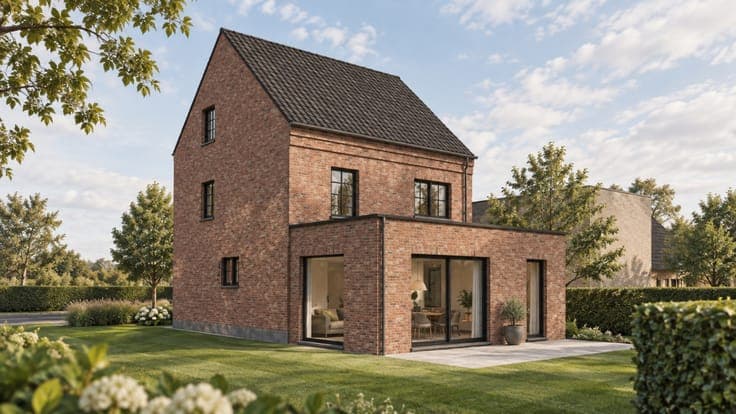 Nieuwbouwwoning van 270 m² bewoonbare oppervlakte met gro...