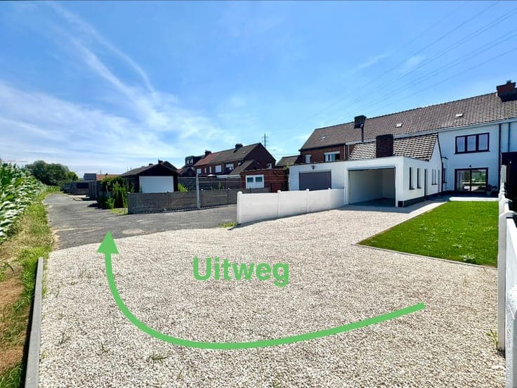WONING | TUIN | 3 KAMERS | GARAGE MET UITWEG