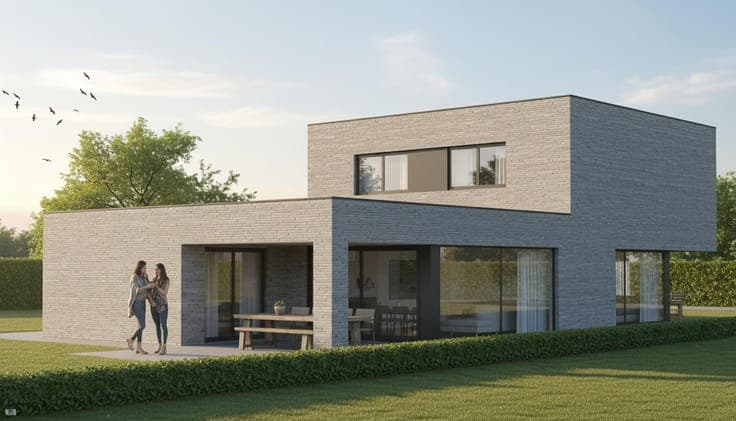 Nieuw te bouwen open bebouwing te Menen