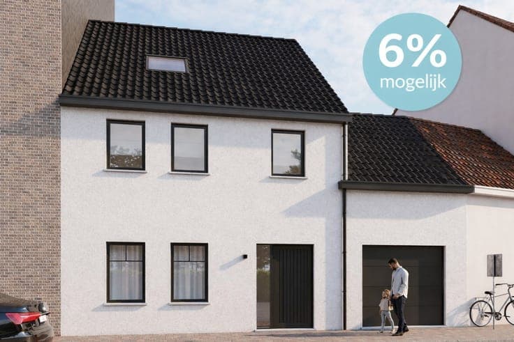 Newly built house with 3 bedrooms, south-facing garden, and