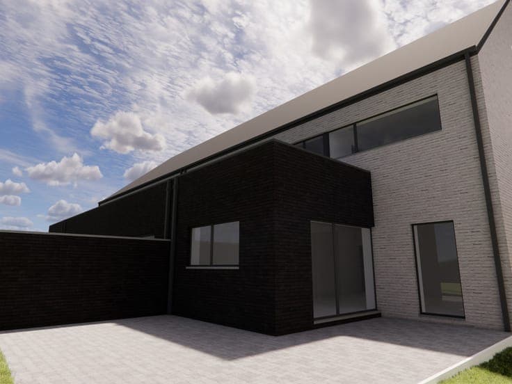 Beautiful new 3-bedroom house, structurally complete (shell