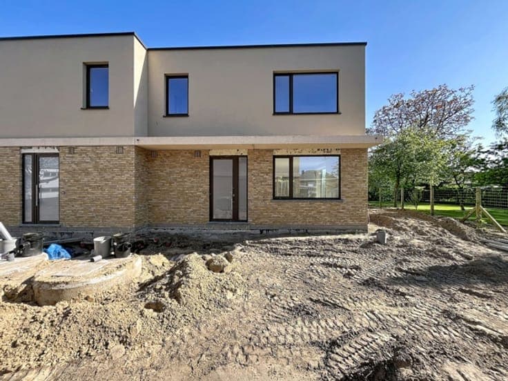 Semi-detached new-build house with 3 bedrooms, near Wetteren
