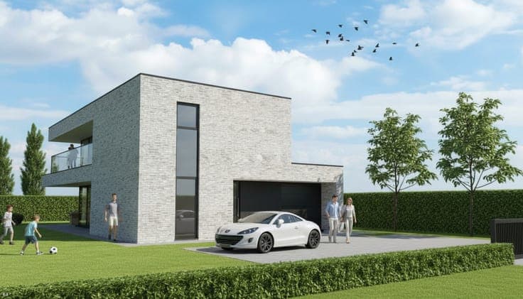 Nieuw te bouwen open bebouwing te Astene