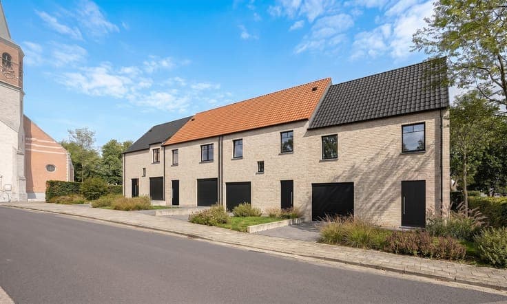 Country-style new-build houses in Ressegem