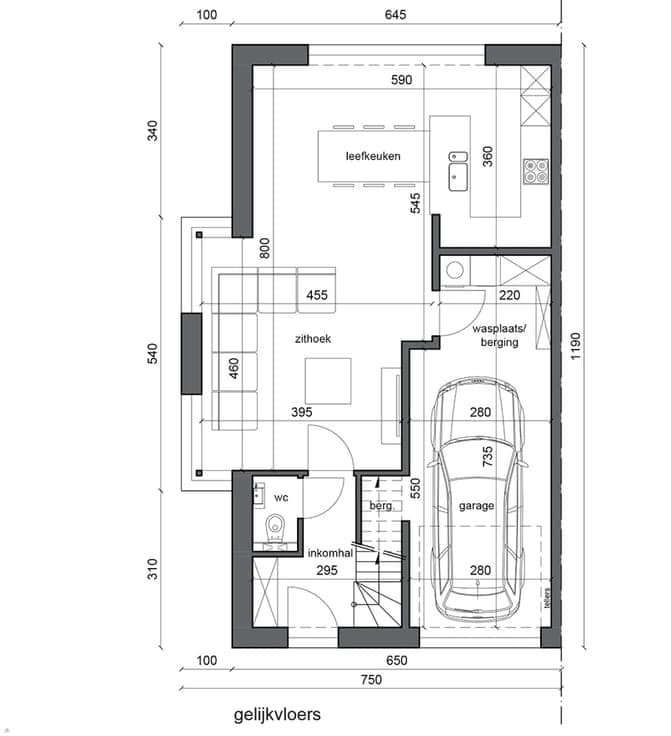 Nieuw te bouwen halfopen bebouwing te Galmaarden