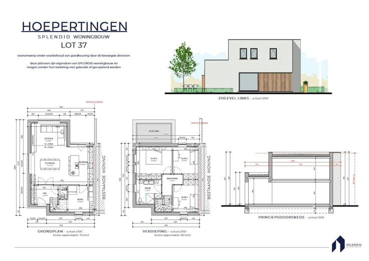 Lot 37 Moderne halfopen woning met zonnepanelen in Borgloon