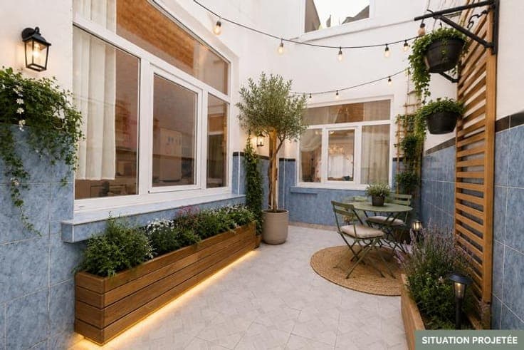 Beautiful 4-bedroom house with courtyard