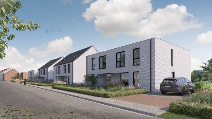 Semi-detached new-build home in the Kleinenbergstraat in Zav