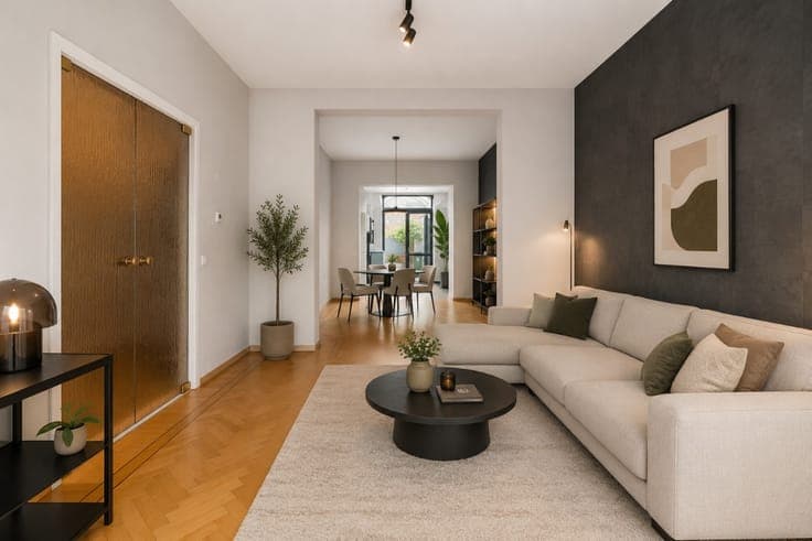 Spacious house with 5 bedrooms and garden in the centre