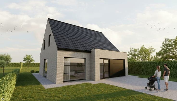 Nieuw te bouwen open bebouwing te Merchtem