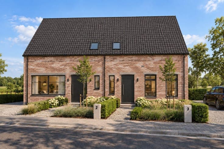 Te koop, Landelijke nieuwbouwwoning op het dorpsplein van...