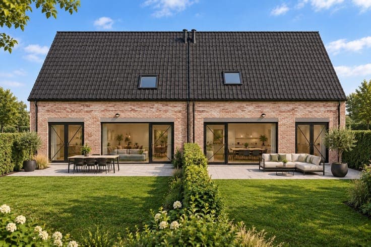 Te koop, Landelijke nieuwbouwwoning op het dorpsplein van...