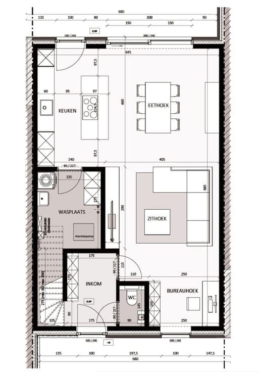 Moderne woning met zuidwestgerichte tuin