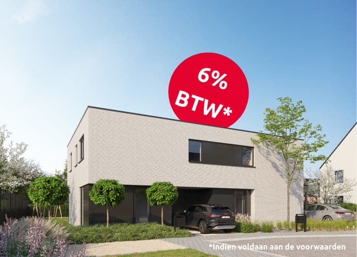 Izegem, nieuw te bouwen Half open woning - BTW 6%*