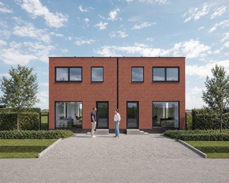 Afgewerkte energiepositieve (EPC -18) nieuwbouwwoning