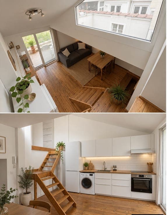 House effectively comprising 4 apartments, with a garden