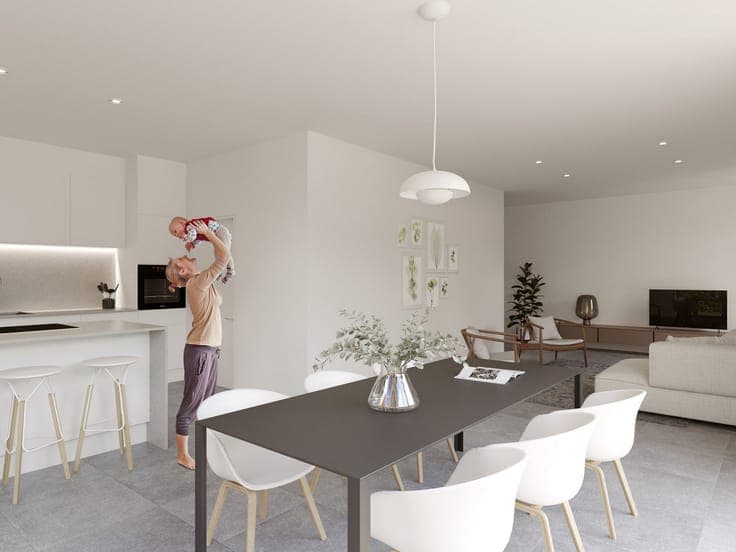 Energiezuinige, halfopen bebouwing met E-peil lager dan 0